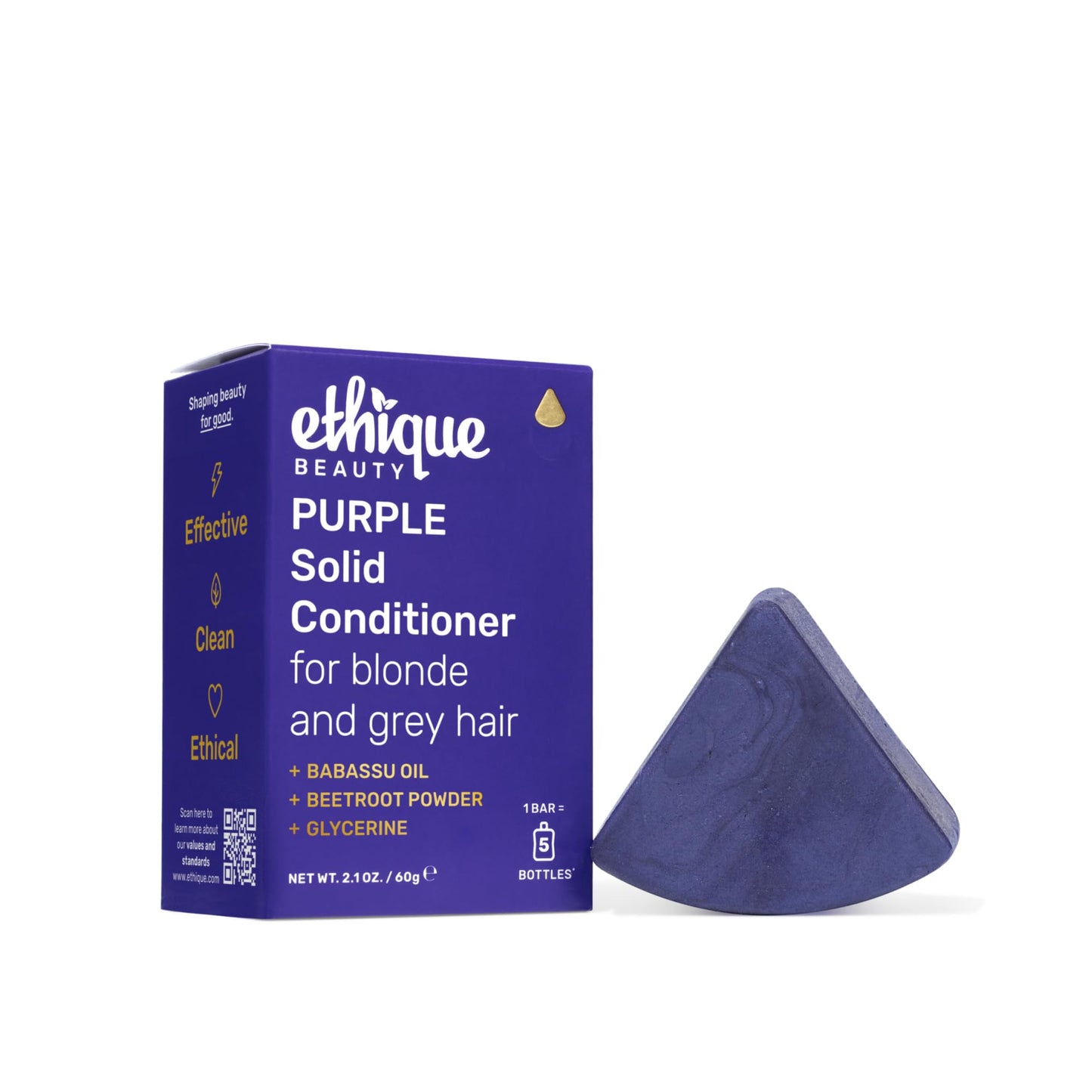 Plastic-Free Everyday Conditioner Bar with Vitamin C, Vegan – Ethique