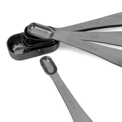 Microplastic-Free 18/8 Stainless Steel Measuring Cups & Spoons Set, 13-Piece