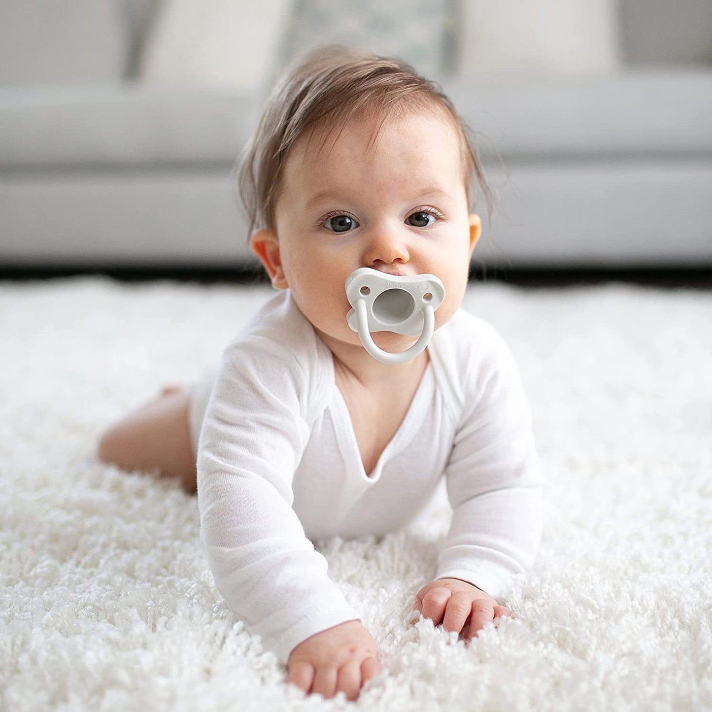 Dr. Brown's HappyPaci Silicone Pacifier: 100% Medical-Grade One-Piece