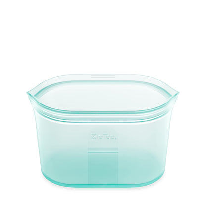 Reusable Silicone Bags, Stand-Up Zip Seal, 2-Bag Set - Zip Top