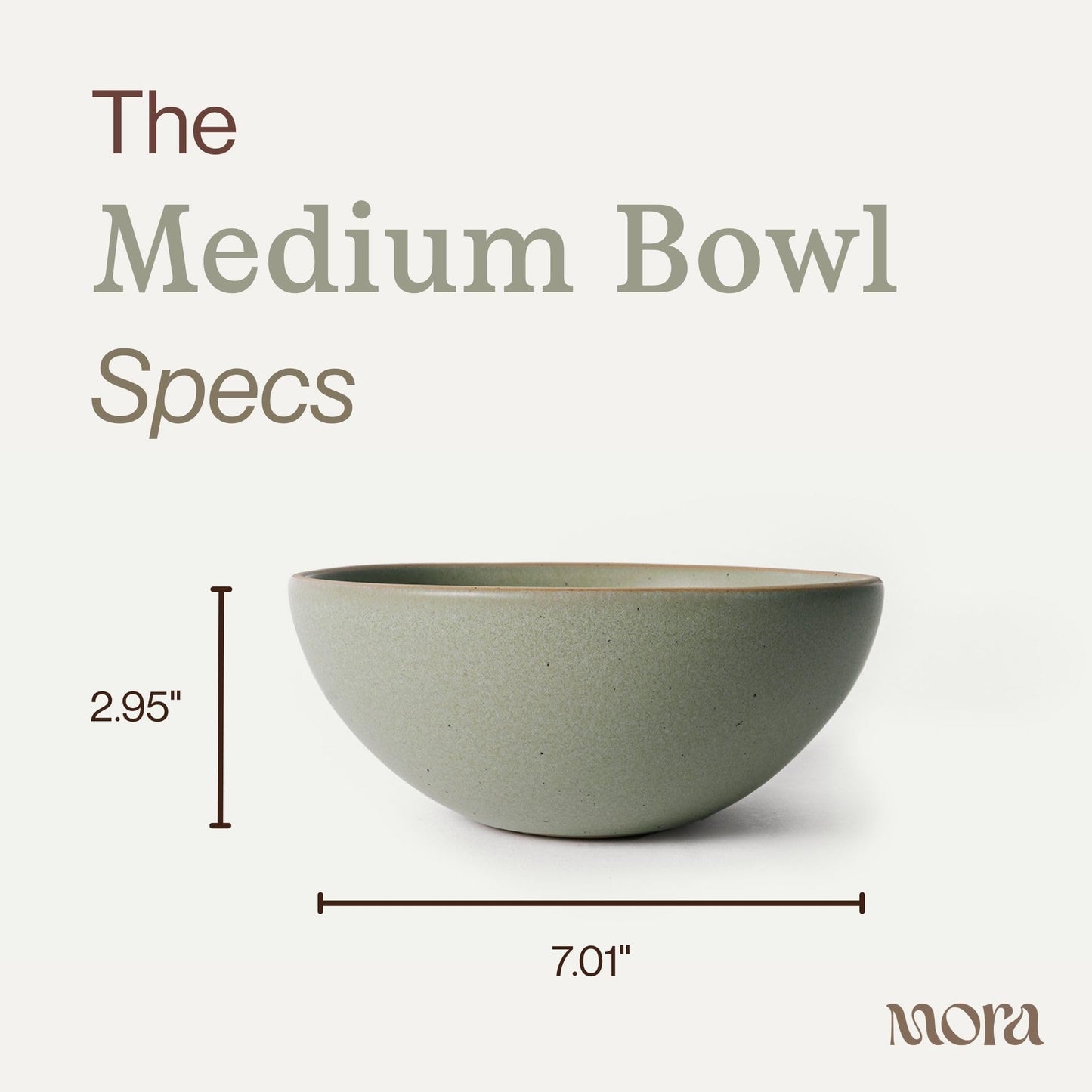 Lead-Free Ceramic Bowls, Lab-Tested – Mora (Set of 4, 28oz)