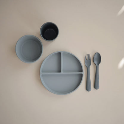 mushie 100% Food-Grade Silicone Divided Suction Plate