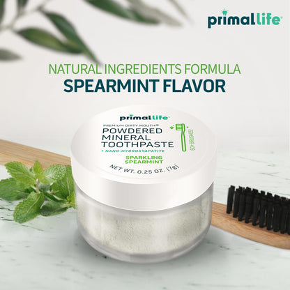 Fluoride-Free Remineralizing Tooth Powder, Bubblegum – Primal Life Organics