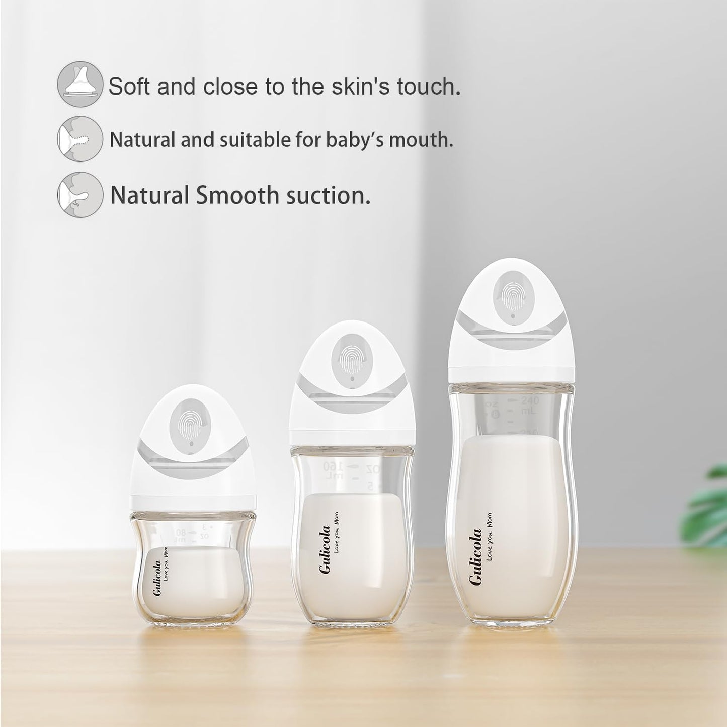 Non-Toxic Baby & Kids: Gulicola Natural Glass Bottle Microplastic-Free