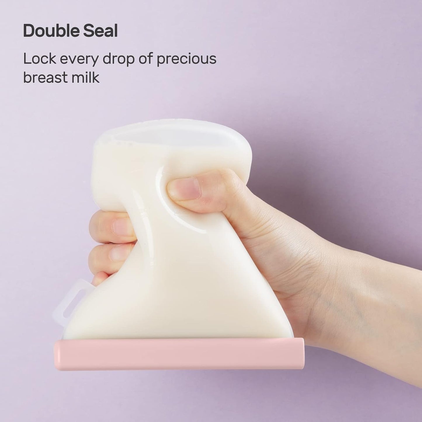 Nuliie 8oz Reusable Silicone Breastmilk Storage Bags (7-Pack)