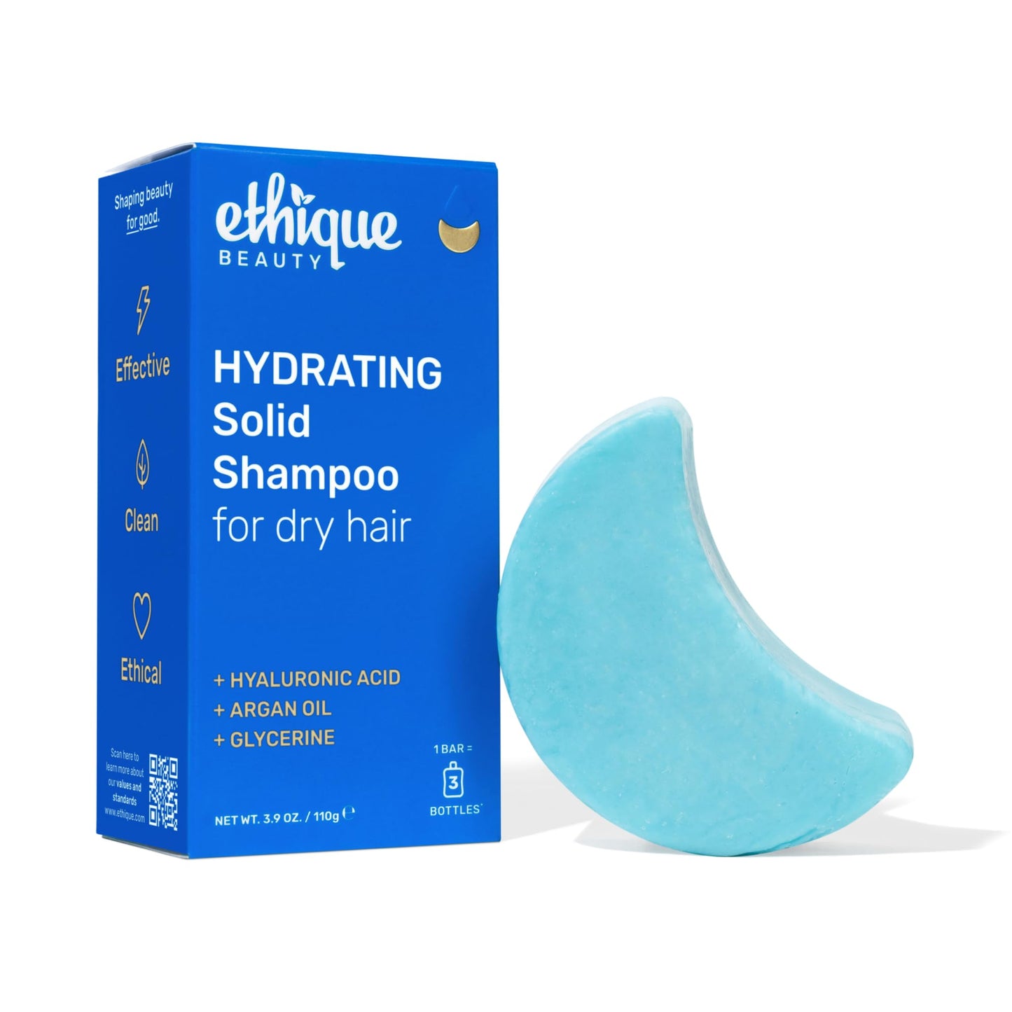 Plastic-Free Curl-Defining Shampoo Bar, pH-Balanced & Vegan – Ethique