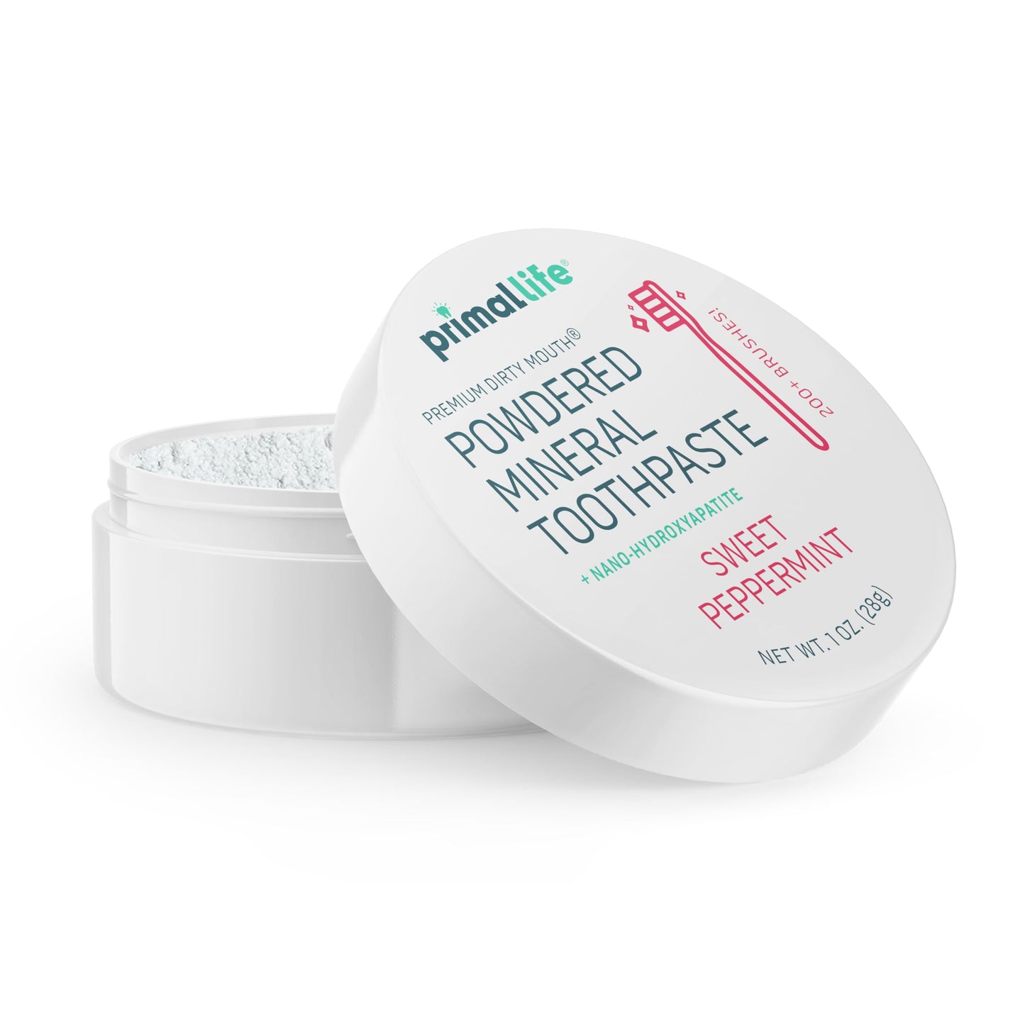 Fluoride-Free Remineralizing Tooth Powder, Bubblegum – Primal Life Organics
