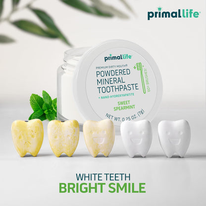 Fluoride-Free Remineralizing Tooth Powder, Bubblegum – Primal Life Organics
