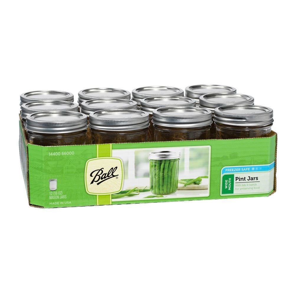 Quilted Glass Jelly Jars, 8 oz, BPA-Free, 12-Count - Ball
