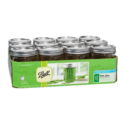 Quilted Glass Jelly Jars, 8 oz, BPA-Free, 12-Count - Ball