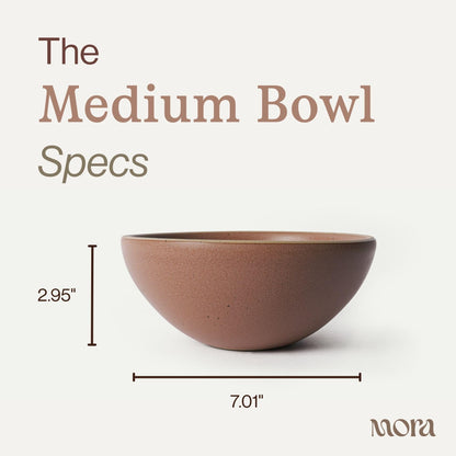 Lead-Free Ceramic Bowls, Lab-Tested – Mora (Set of 4, 28oz)