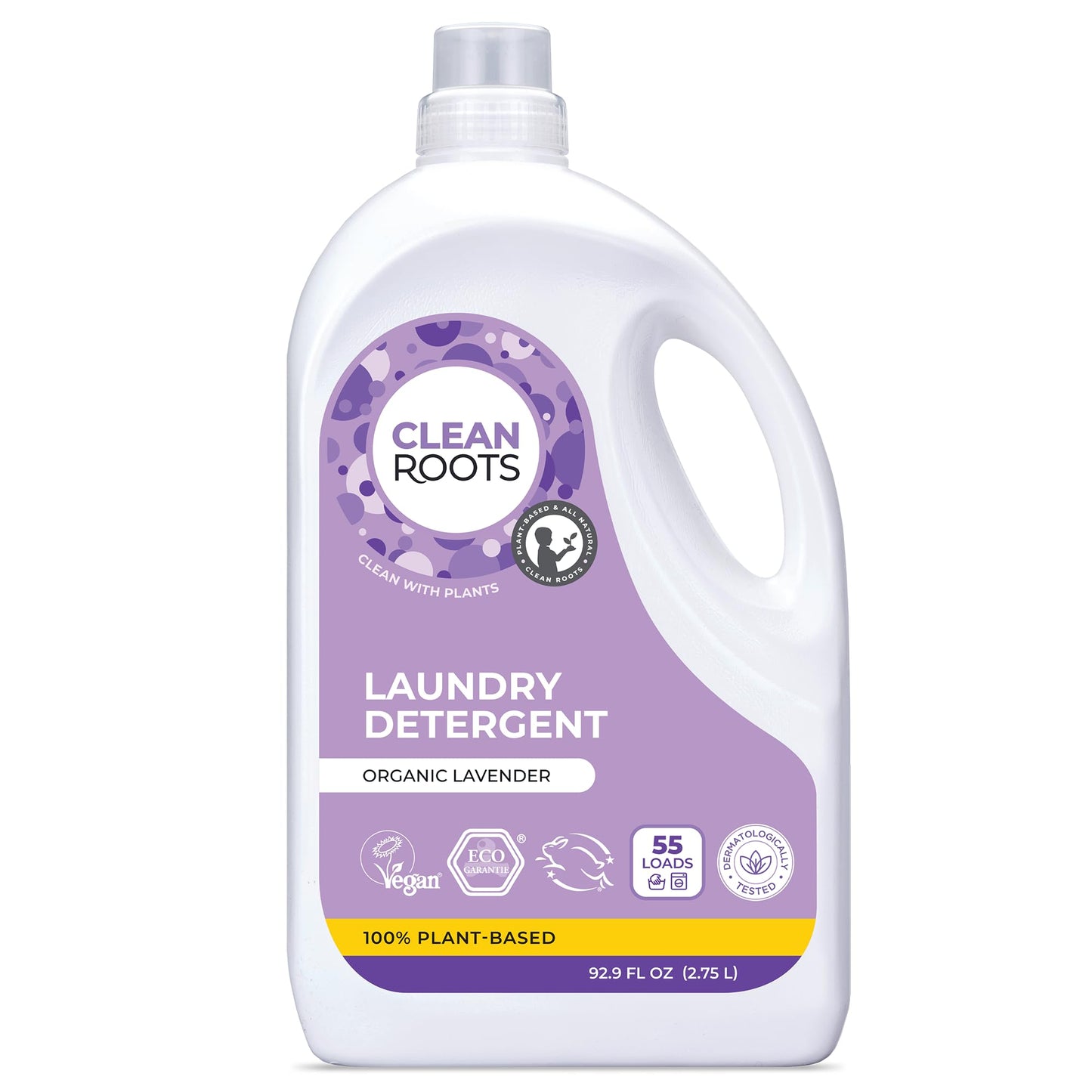 Clean Roots EcoGarantie Certified Organic Lavender Laundry Detergent
