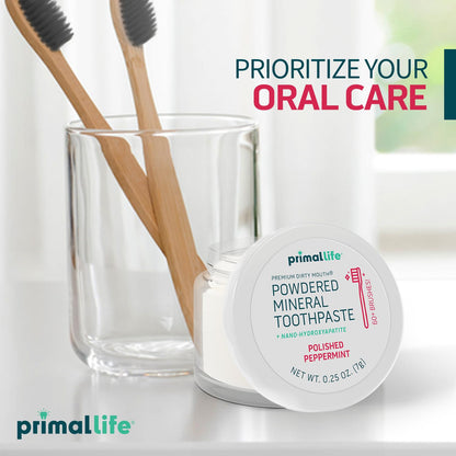 Fluoride-Free Remineralizing Tooth Powder, Bubblegum – Primal Life Organics