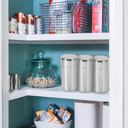 Plastic-Free Stainless Steel Tea Canister, Double Lid, 550 ml – AUNMAS