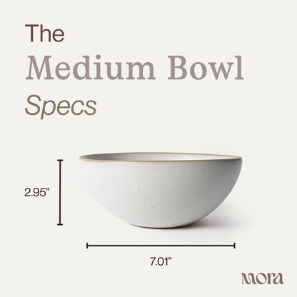 Lead-Free Ceramic Bowls, Lab-Tested – Mora (Set of 4, 28oz)