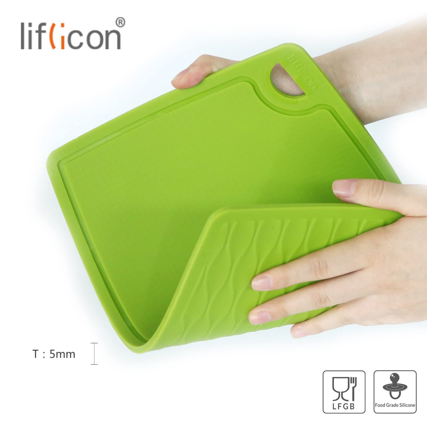 Non-Toxic Food-Grade Silicone Cutting Board Set, 3-Piece – Liflicon