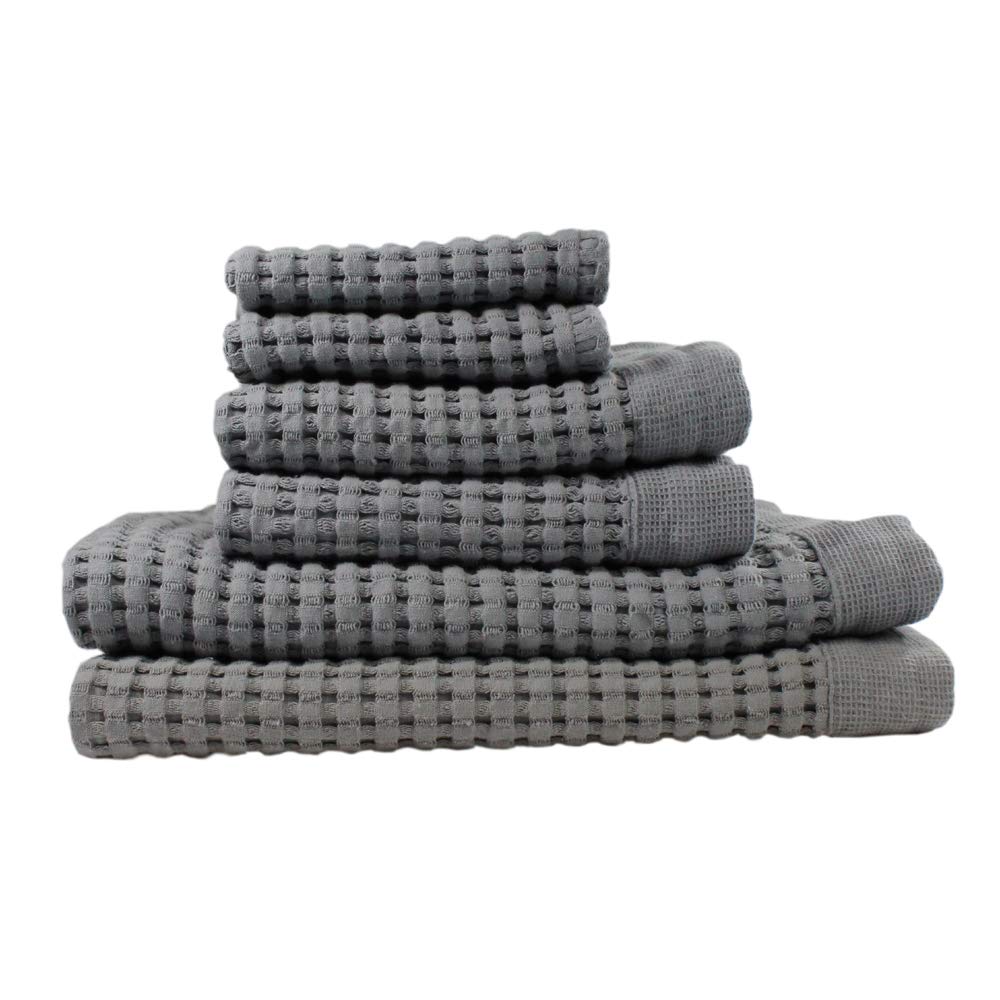 Gilden Tree Bathroom Mat: 100% Absorbent Cotton Waffle Weave