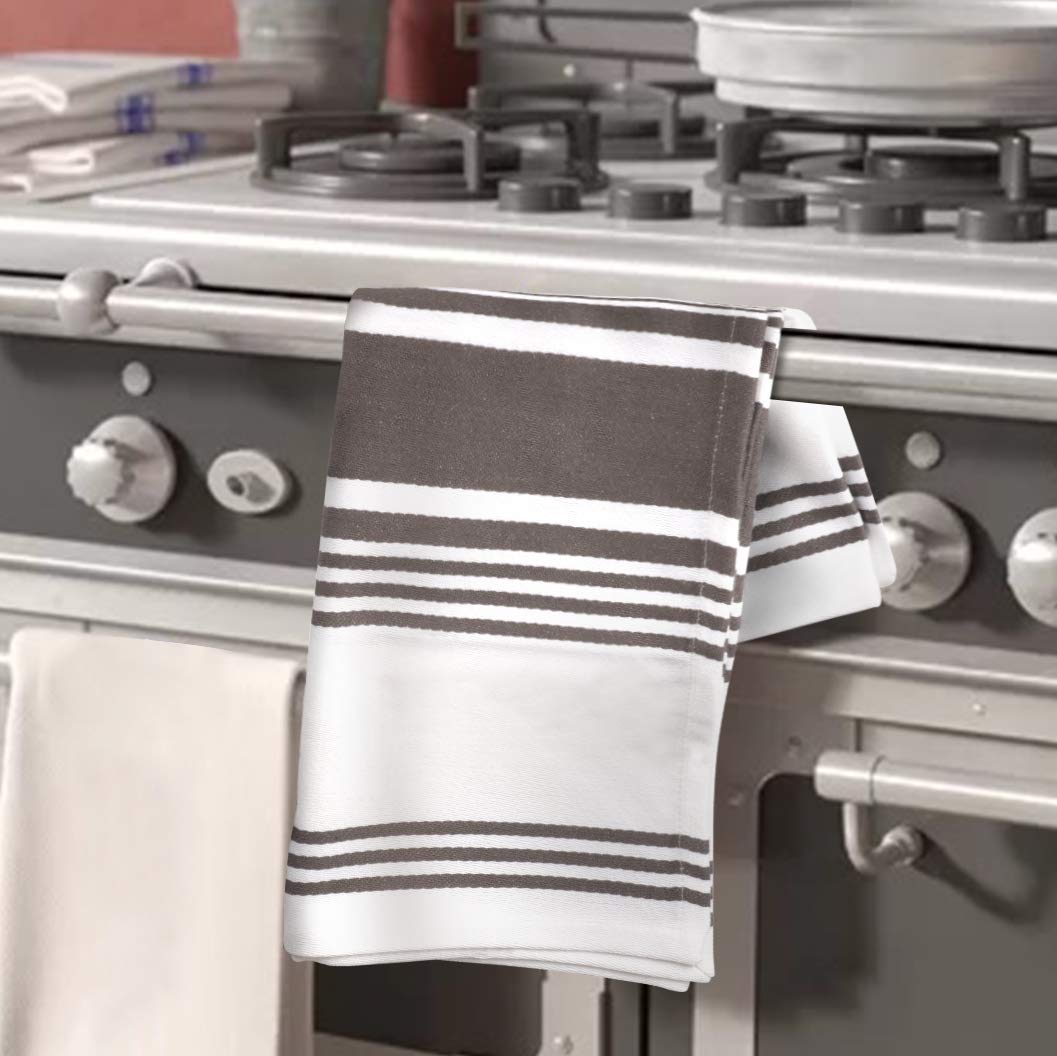 Microplastic-Free Kitchen: Urban Villa Cotton Dish Towels 6-Pack Non-Toxic