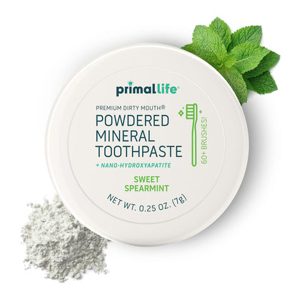 Fluoride-Free Remineralizing Tooth Powder, Bubblegum – Primal Life Organics