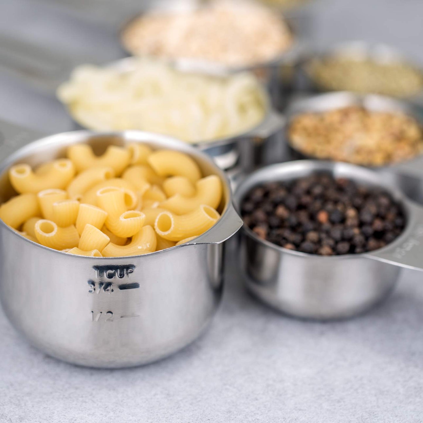Microplastic-Free 18/8 Stainless Steel Measuring Cups & Spoons Set, 13-Piece