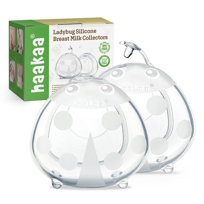 Haakaa Ladybug 2.5oz Wearable Silicone Milk Collector (2-Pack)