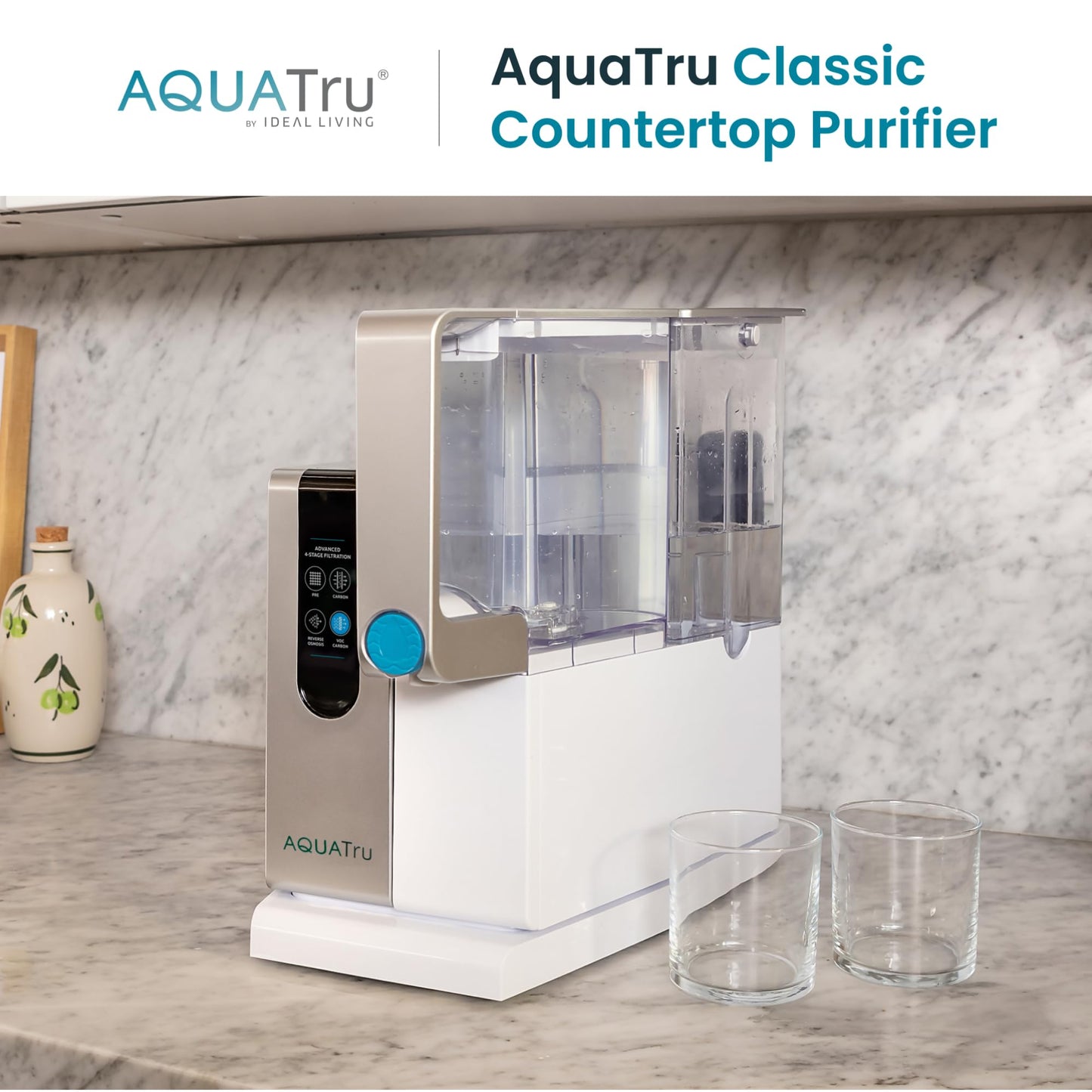 PFAS, Lead & Fluoride Countertop RO Purifier, Certified – AquaTru Classic