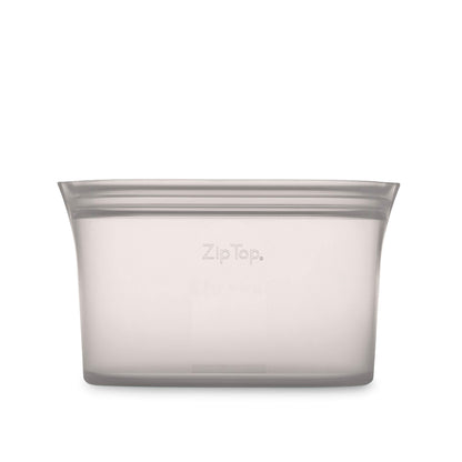 Reusable Silicone Bags, Stand-Up Zip Seal, 2-Bag Set - Zip Top