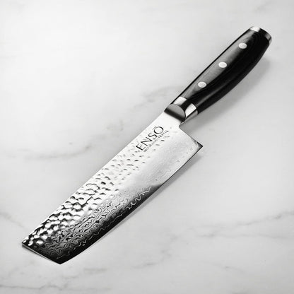 Enso HD Nakiri Knife (VG10 Hammered Damascus)
