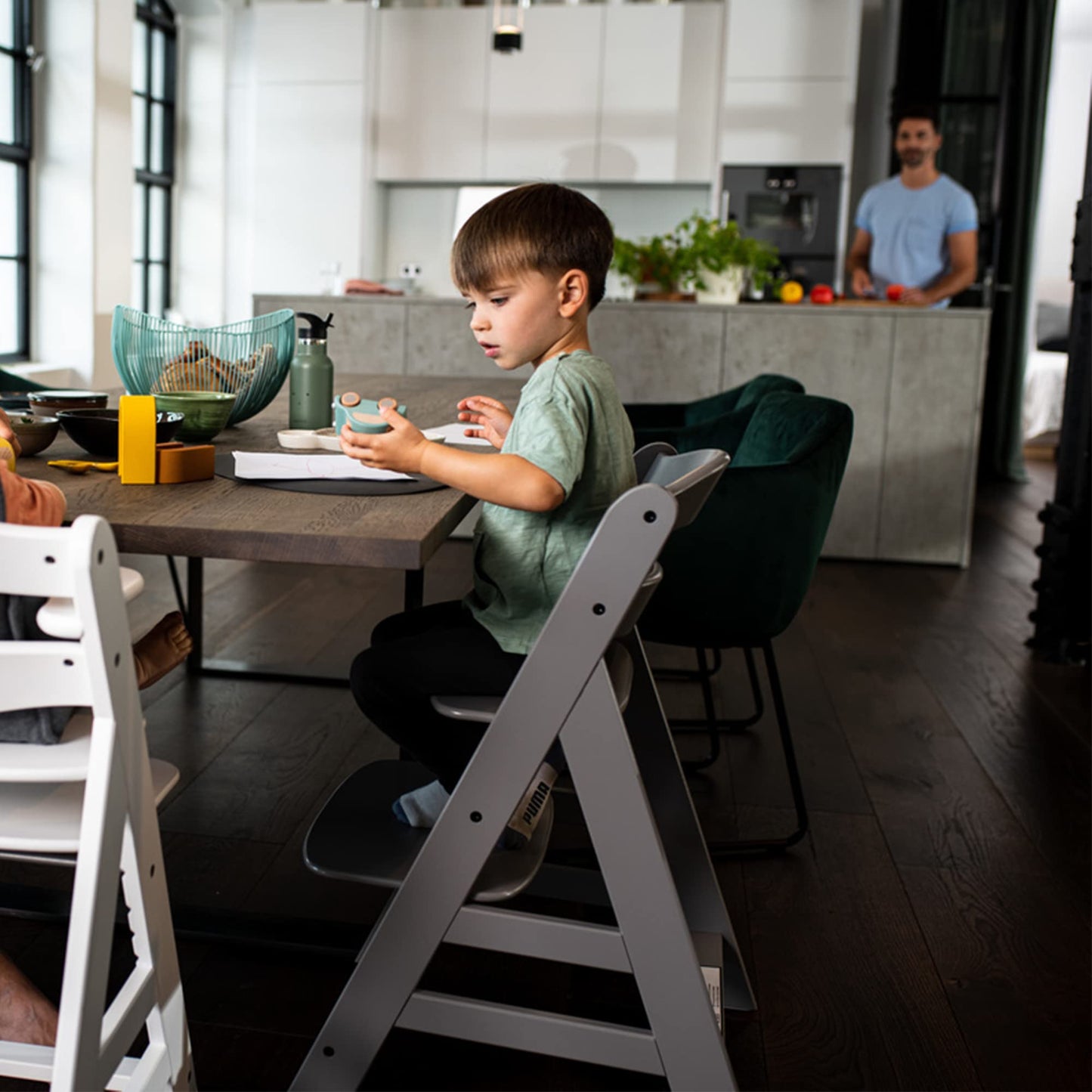 hauck Alpha+ Solid European Beechwood Grow-Along Highchair
