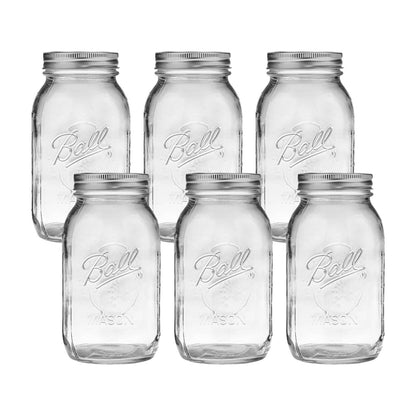 Quilted Glass Jelly Jars, 8 oz, BPA-Free, 12-Count - Ball