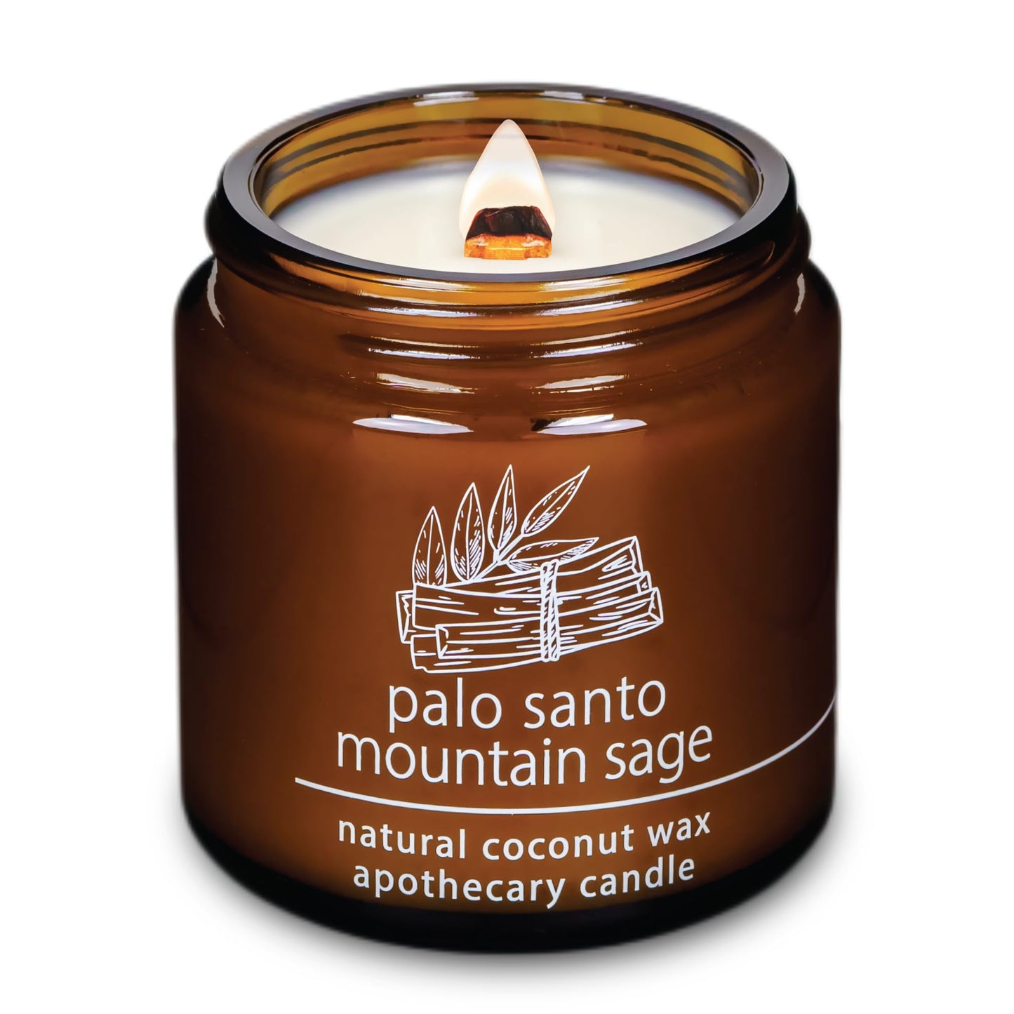 Non-Toxic Coconut Wax Candle: Signature Crackling Wood Wick, Phthalate-Free, 60-Hour Clean Burn