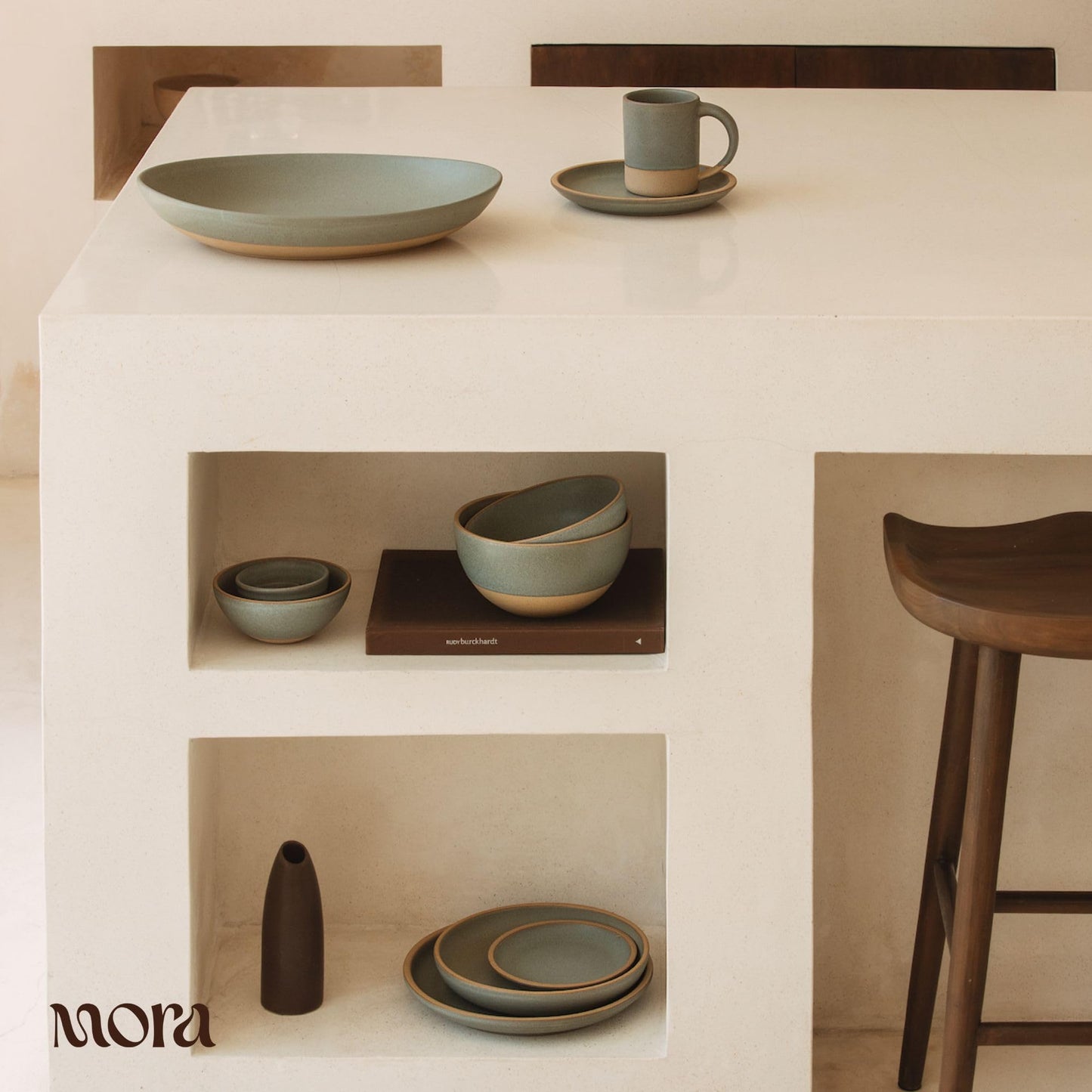 Lead-Free Ceramic Bowls, Lab-Tested – Mora (Set of 4, 28oz)