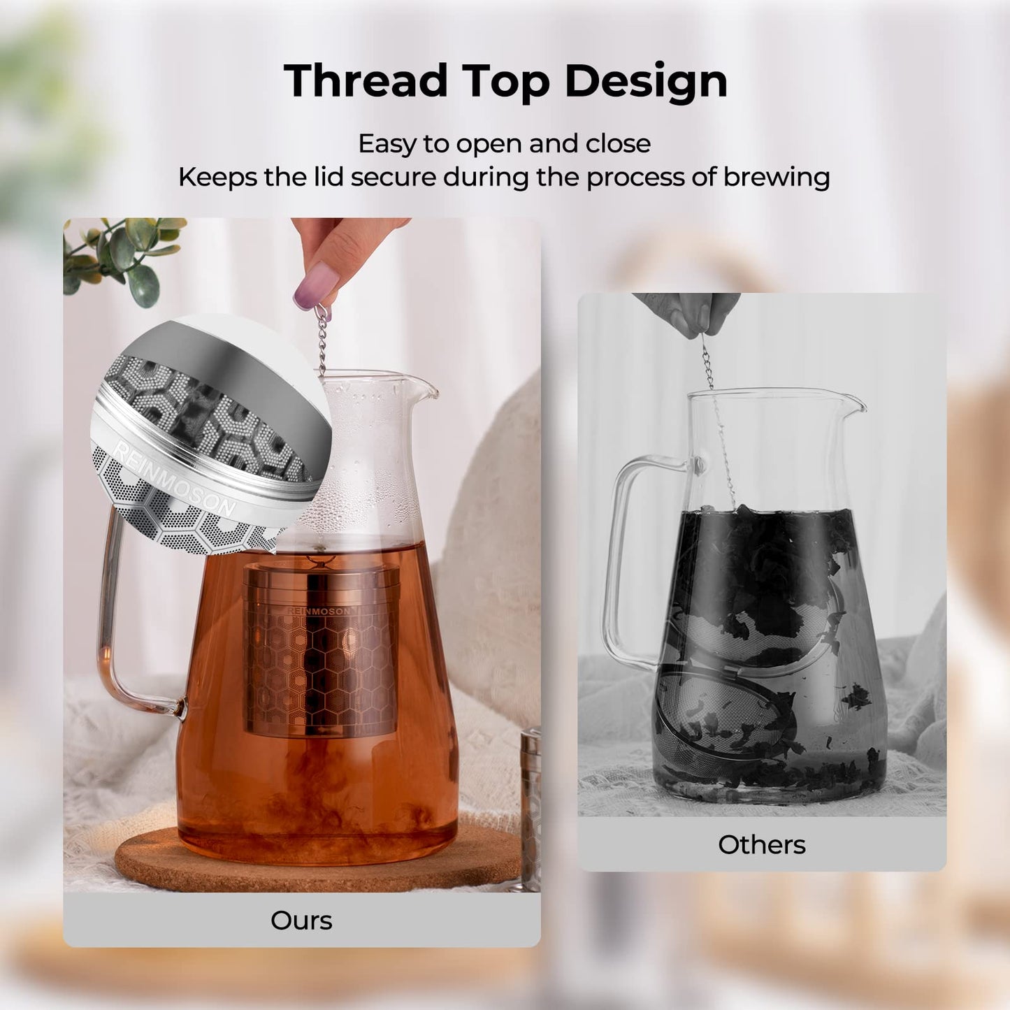 Microplastic-Free 304 Stainless Steel Tea & Spice Infuser – Reinmoson