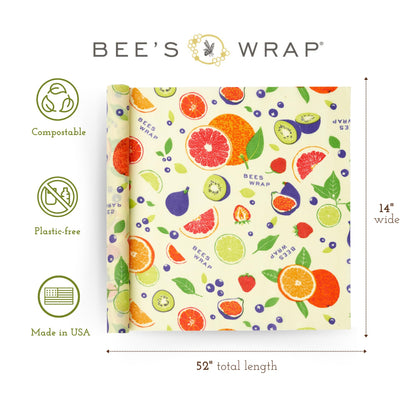 Plastic-Free Vegan Reusable Food Wrap Roll – Bee's Wrap