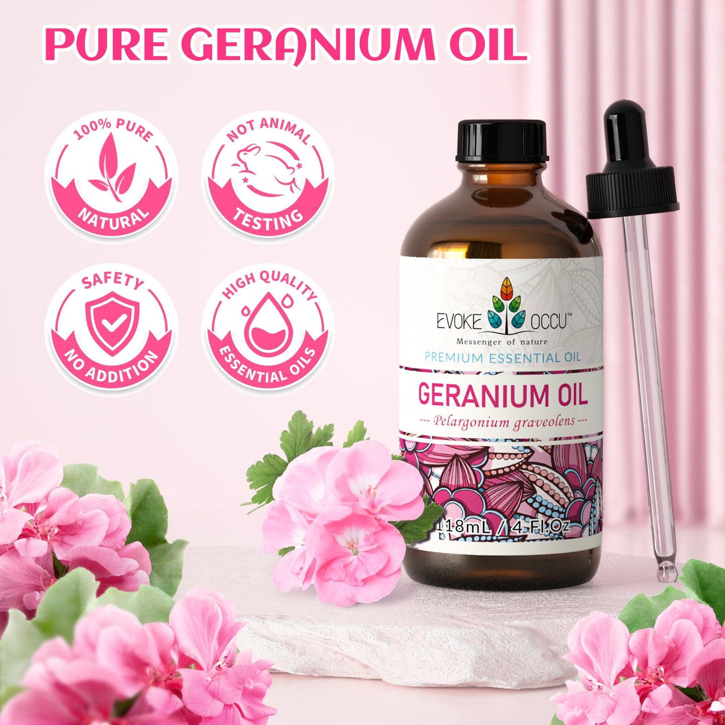 EVOKE OCCU 100% Pure Clary Sage Essential Oil: 4oz Value Size