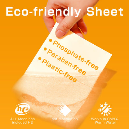 Soulink Laundry Sheets: Plant-Based Unscented 240 Loads