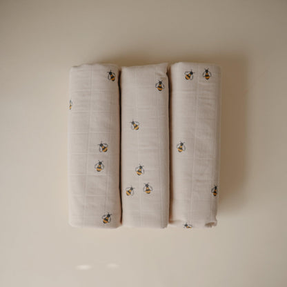 Mushie Organic Cotton Changing Pad Liners: Calming Muslin Comfort