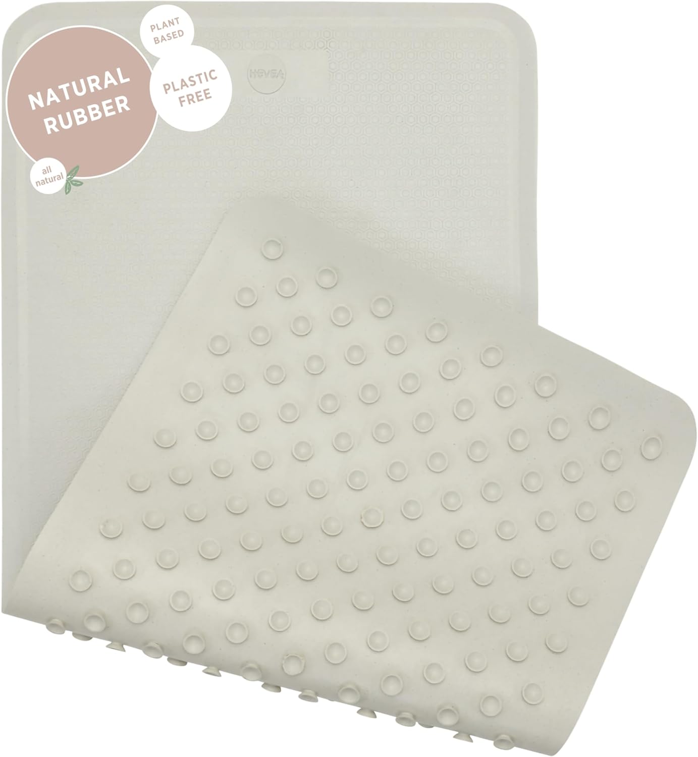 HEVEA Natural Rubber Wave Bath Mat: Plastic-Free & Biodegradable