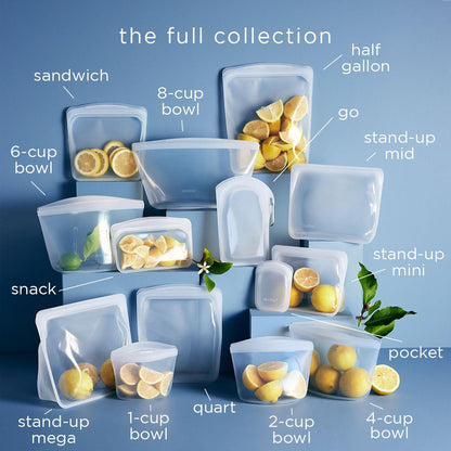Reusable Silicone Food Storage Bags, 5-Pack – Stasher