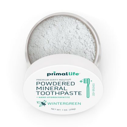 Fluoride-Free Remineralizing Tooth Powder, Bubblegum – Primal Life Organics