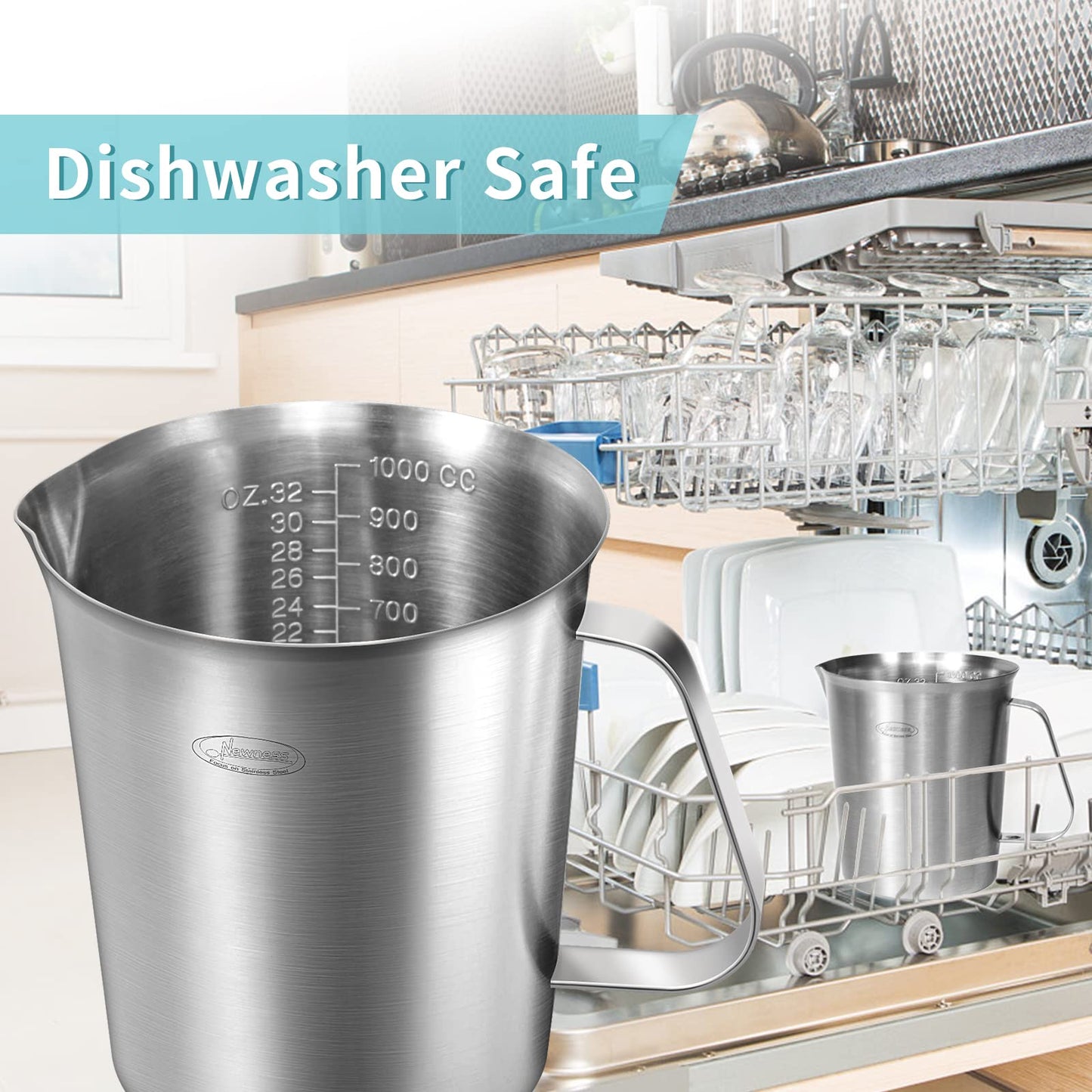 Microplastic-Free 304 Stainless Steel Measuring Cup – Newness