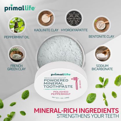 Fluoride-Free Remineralizing Tooth Powder, Bubblegum – Primal Life Organics