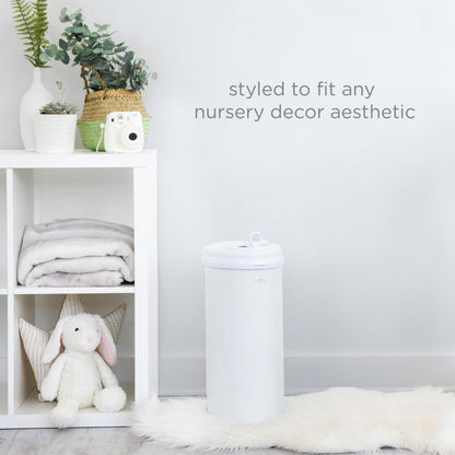 Ubbi Steel Diaper Pail: Powder-Coated Odor-Locking Bin
