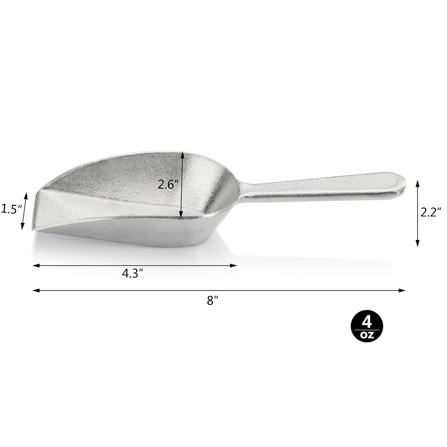 Plastic-Free One-Piece Cast Aluminum Scoop for Dry Goods – New Star