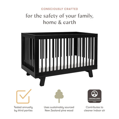 Babyletto Hudson 3-in-1 Crib: GREENGUARD Gold Purity