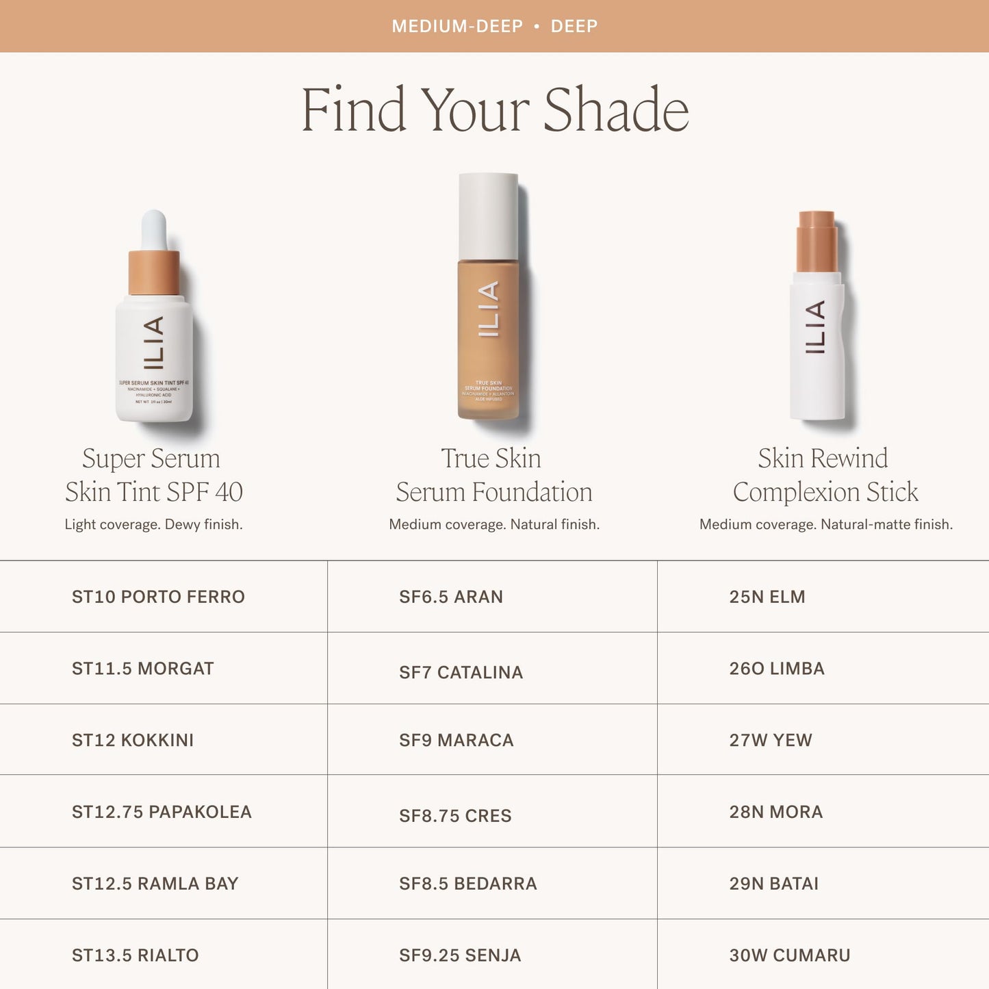 ILIA True Skin Serum Foundation: Weightless Medium Coverage (SF2)