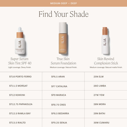 ILIA True Skin Serum Foundation: Weightless Medium Coverage (SF2)