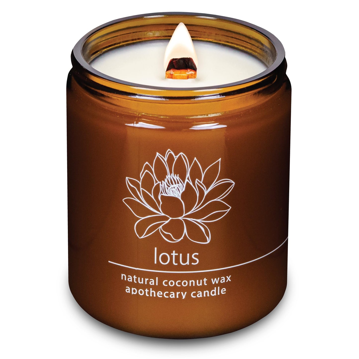 Non-Toxic Coconut Wax Candle: Signature Crackling Wood Wick, Phthalate-Free, 60-Hour Clean Burn