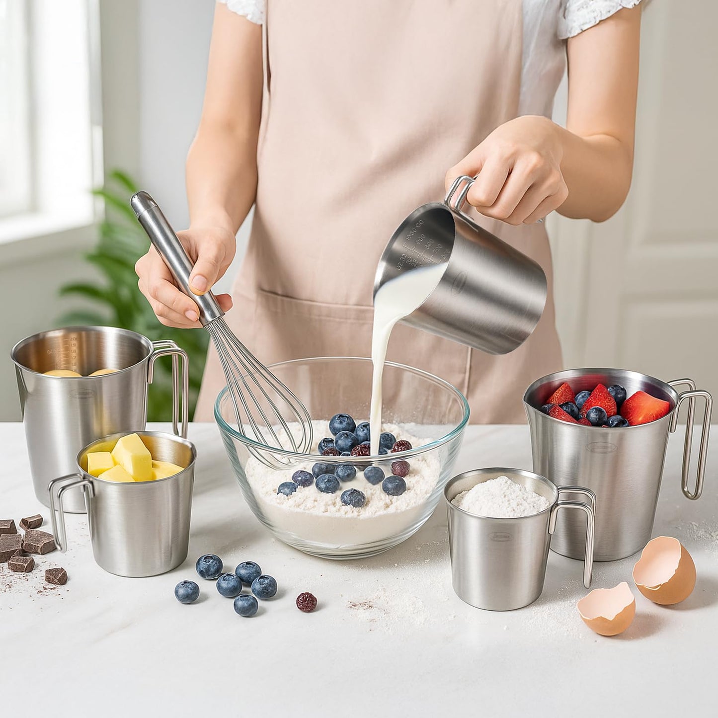 Microplastic-Free 304 Stainless Steel Measuring Cup – Newness