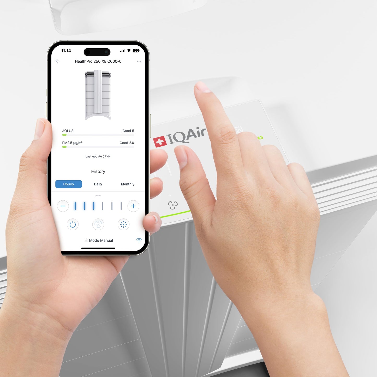 HEPA Air Purifier for Ultrafine Particles – IQAir HealthPro Plus XE